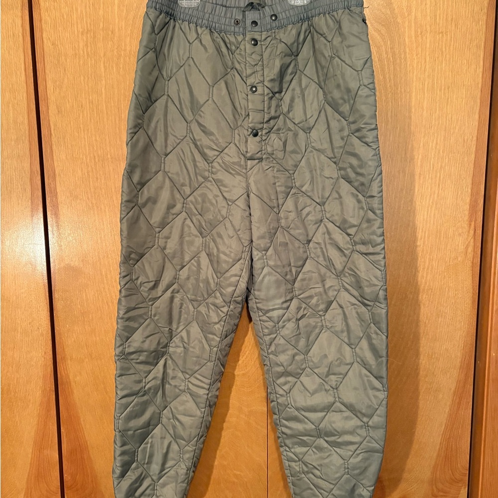 Vintage, Vietnam, Satellite Outerwear Corp, Quilted Green Men's Pants
